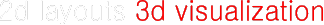 2d layout 3d visualisation